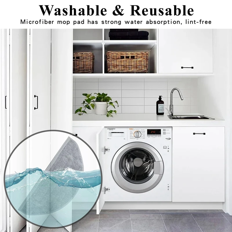 Serpillière pour aspirateur robot Roborock S8 Pro Ultra / S8 +/S8, tampons lavables et réutilisables en microcarence