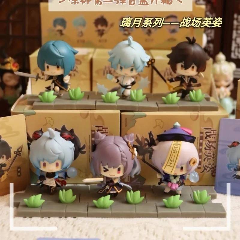 

Genshin Impact Liyue Edition Battle Stance слепая коробка Genshin Impact Mystery Box игровой товар орнамент сюрприз подарок друзьям