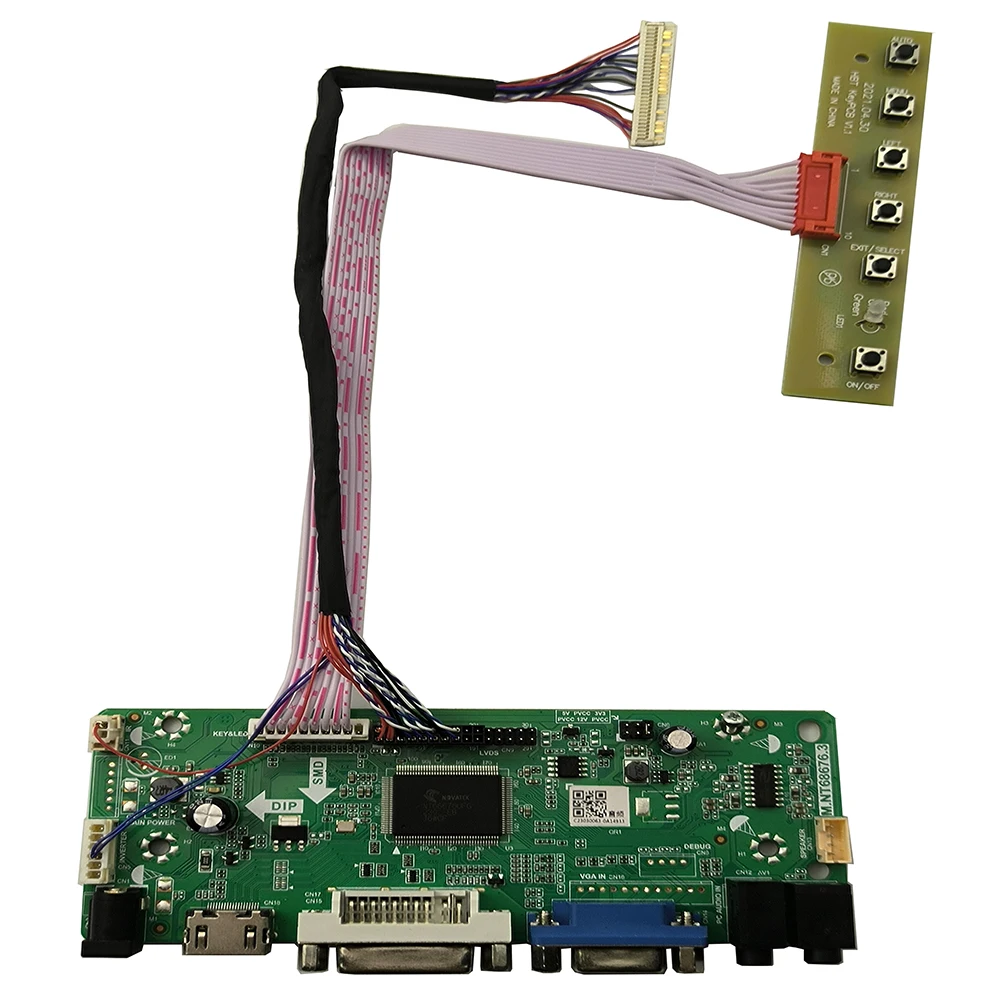 

New HDMI+VGA+DVI+Audio Control Driver Board For 10inch HSD100IFW1-F01 F00 F03 1024X600 LCD LED Screen Panel