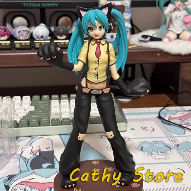 

Genuine In Stock Sega Spm Hatsune Miku Project Diva Cat Version Figure Prize Model Statue Desktop Decoration Collectible Gift to
