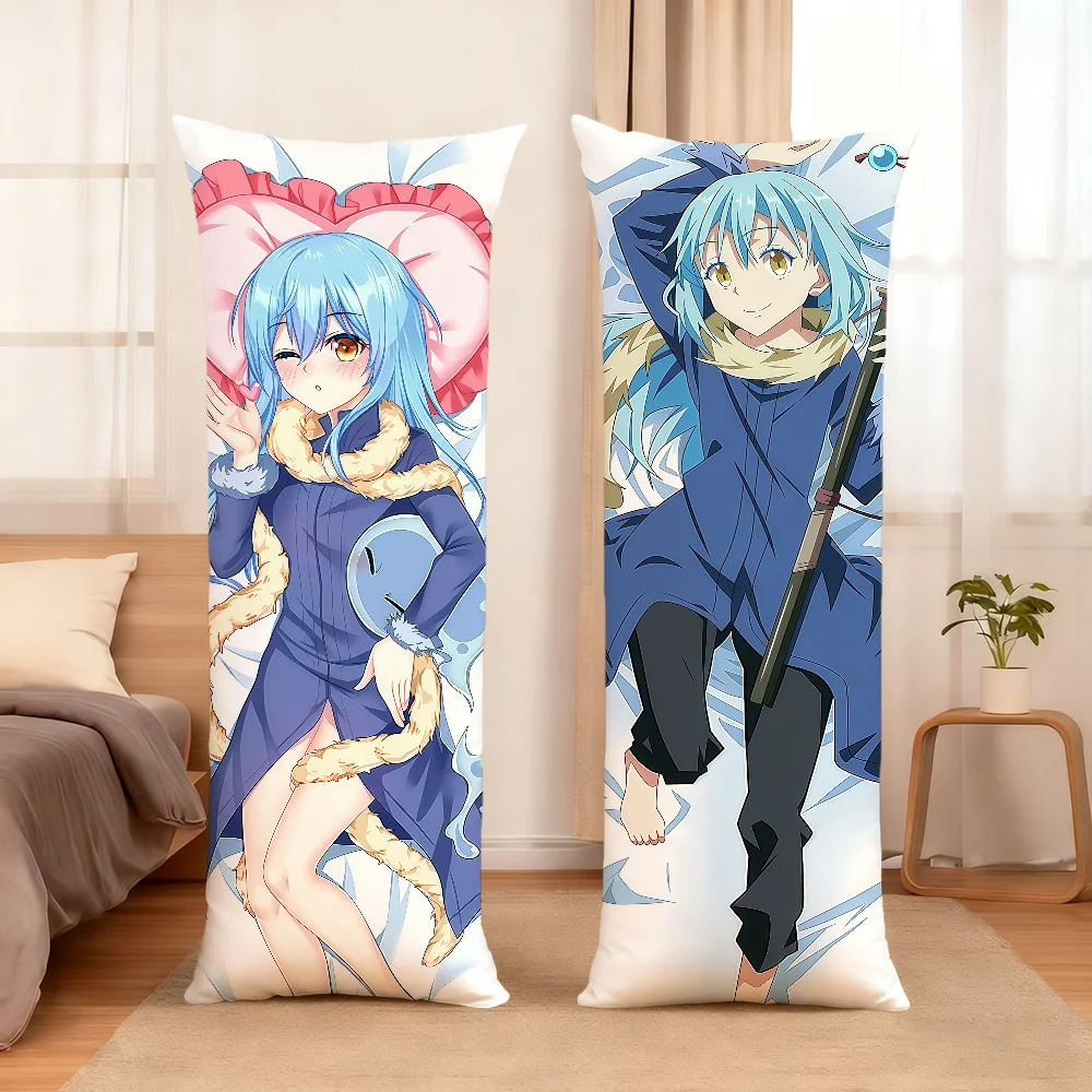 R-rimuru T-tempest Cushion Cover Rectangle Pillow Cover Home Sofa Living Room 51x137cm Dakimakura Long Pillowcase