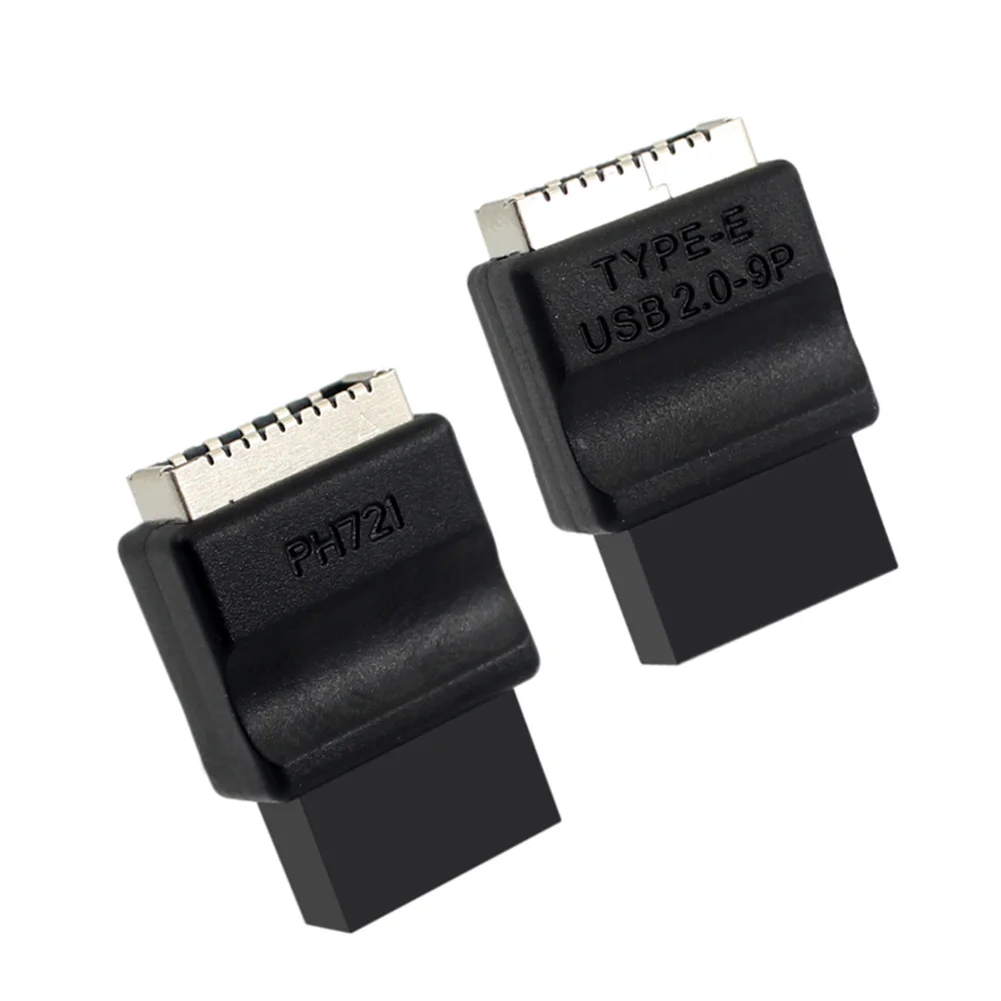 Motherboard Extension Adapter USB2.0 9pin Male To Type-E Female Adapter TYPE-E Interface Header Adapter for Desktop PC