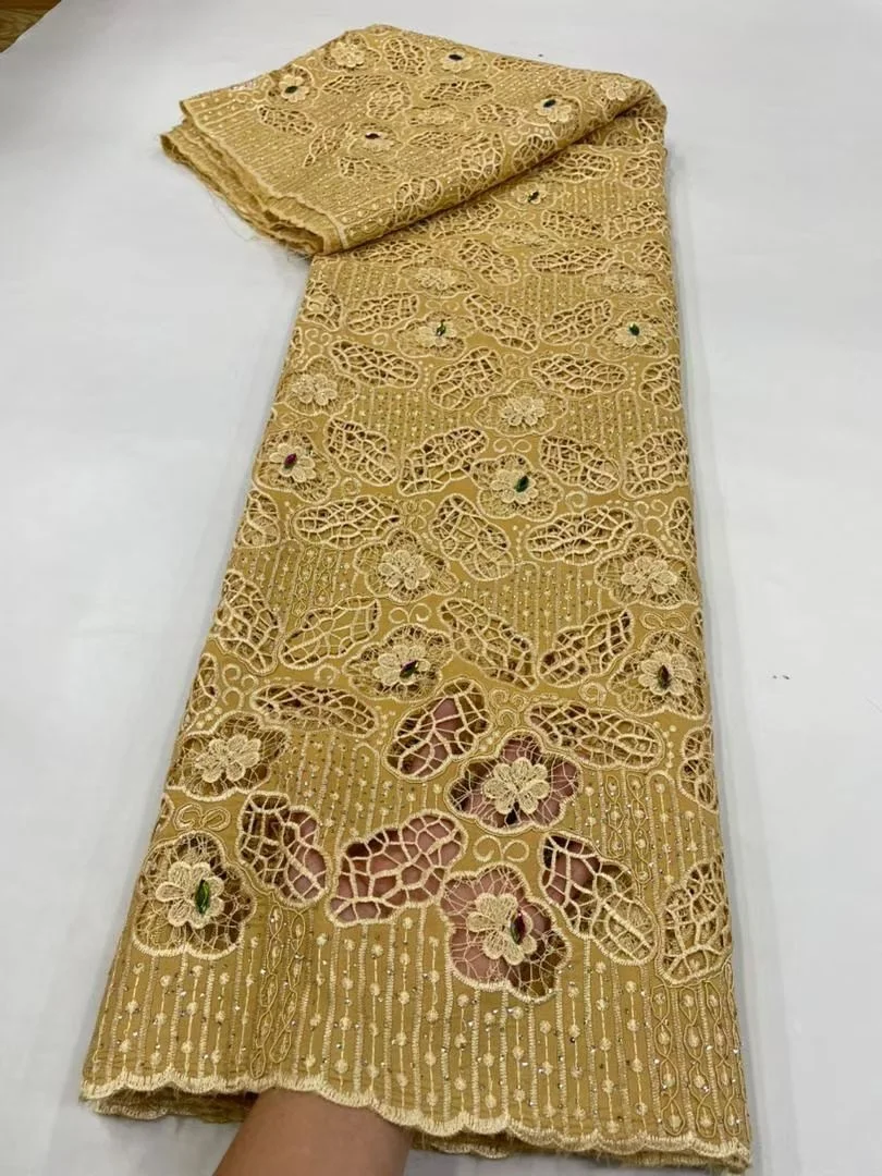 

Africa Nigerian 2025 Sequins for Wedding Dress Chiffon Tulle Lace Fabric High Quality Party Guipure Sewing cotton 5Yard JL537