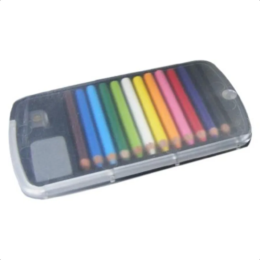 

Japanese Mini Colored Pencils in Case with Eraser and Sharpener