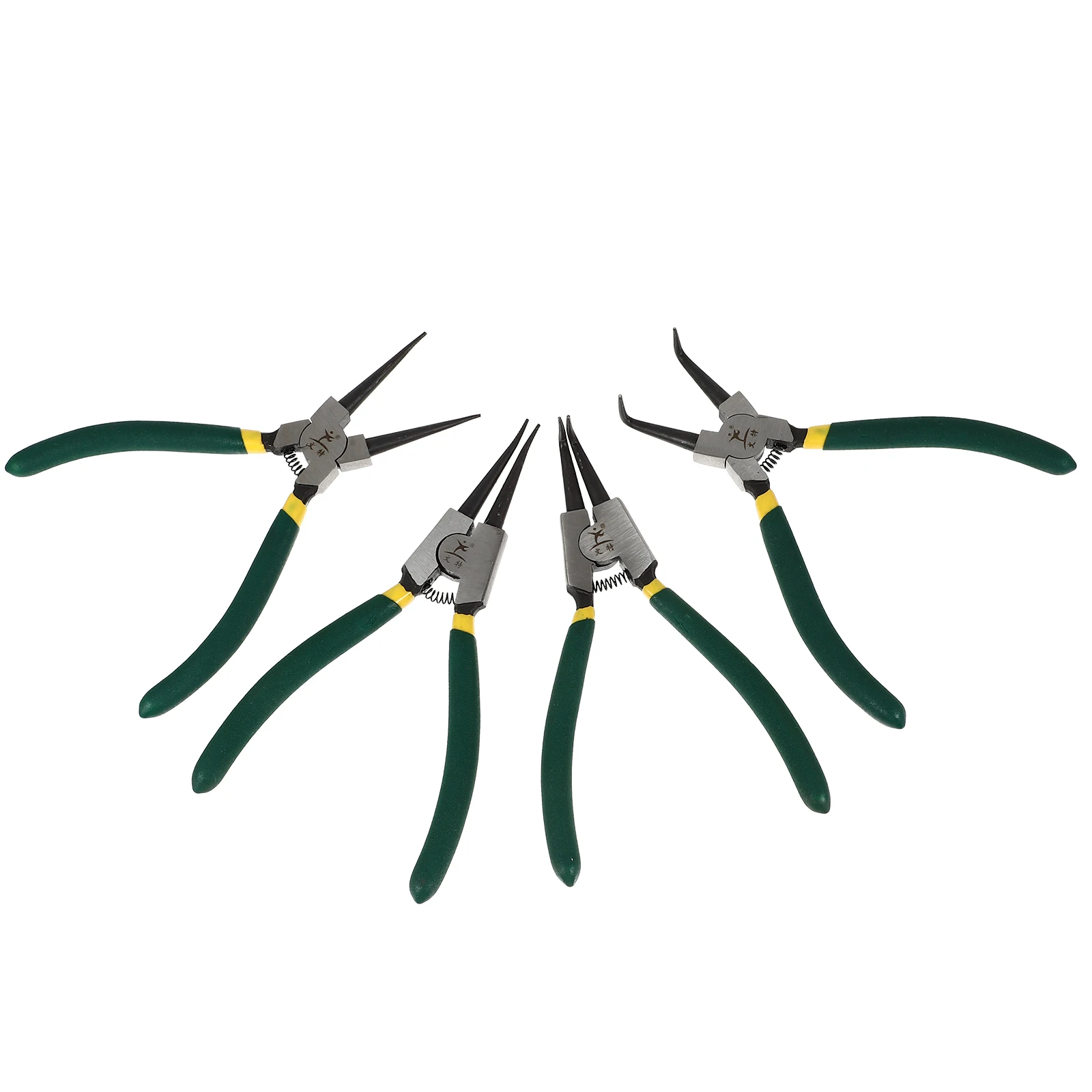 

4pcs Pliers Set Internal External Circlip Heavy Duty Precision Spring Loaded Tool Carbon Steel Durable Portable