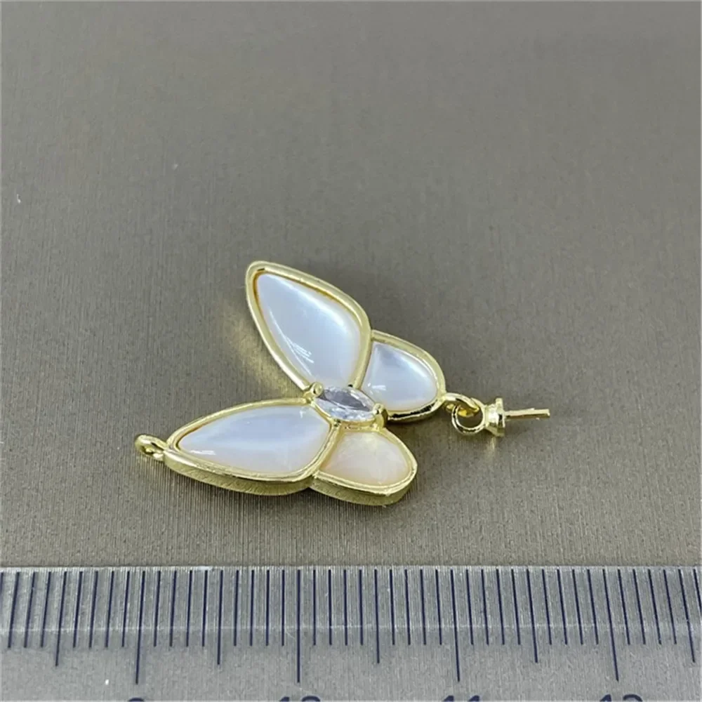 

Classic Pearl Pendant Accessory 18K Plated Gold Pendant Settings Jewelry Findings Parts Fittings Connection Accessories D072