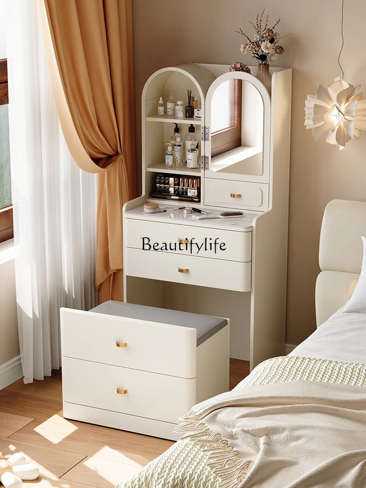 Small Dressing Table Bedside Table Integrated Modern Simple Small Apartment Multi-Functional Storage Chest of Drawers