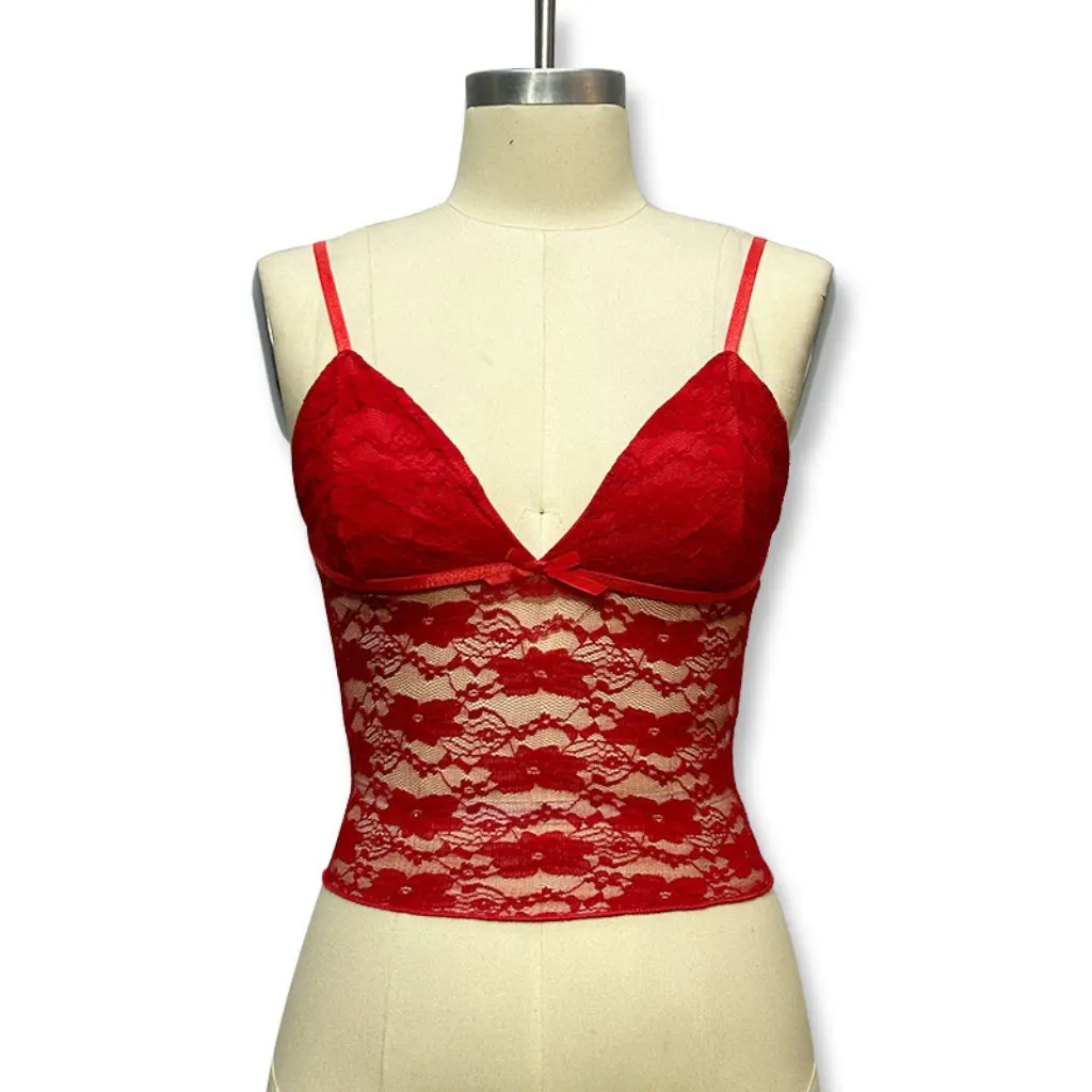 

Slim Fit V-neck Sling Chest Bow T-shirt Transparent Backless Top Sexy Spring New Arrival Wholesale