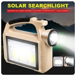 Solar COB Work Light for Camping Hiking ABS Solar Charging Lantern Outdoor Waterproof Portable Strong Light LED Work Light