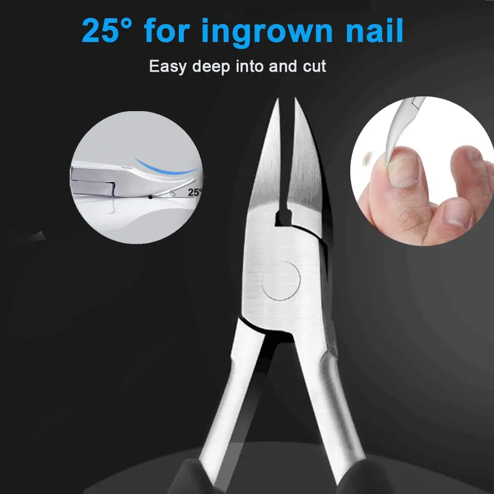 1 Stuk Roestvrijstalen Nagelknipper Teennagelknipper Gereedschap Precisie Nagel Natuurlijke Manicure Scherpe Tang Pedicure Teennagels Klipper