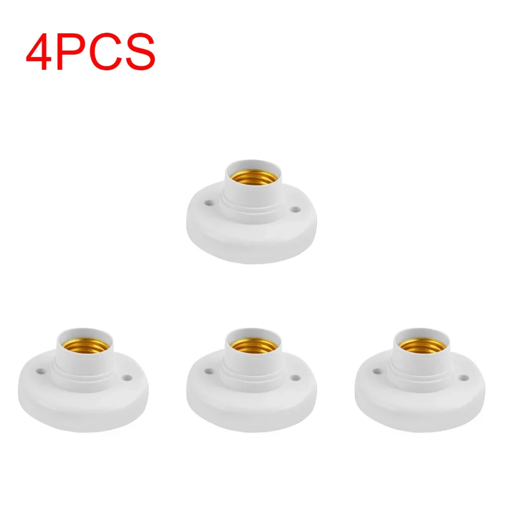 1-20 Stuks 220V E27 Schroeflamp Standaard Gloeilamp Socket Houder Adapter Basissap Socket Wit Plafond Lamp Lamp Bevestigingsbasis