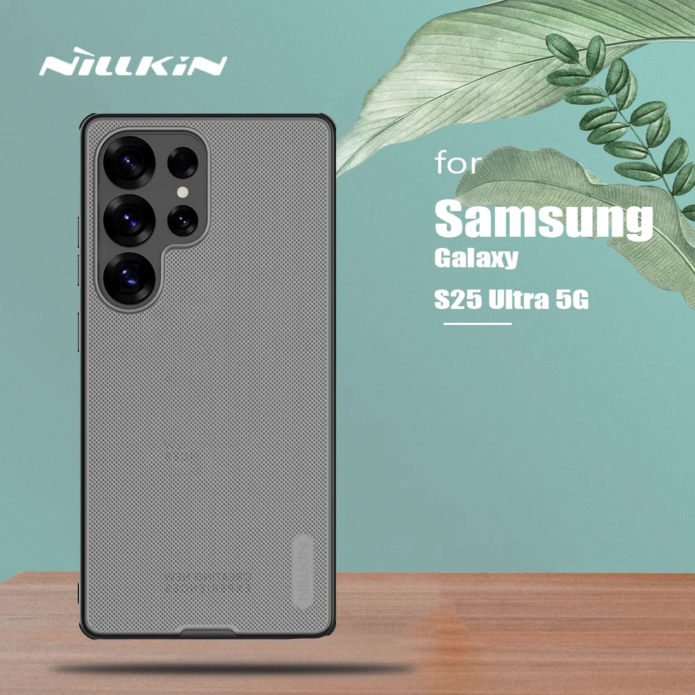 

Чехол Nillkin для Samsung Galaxy S25 Ultra 5G Super Frosted Pro, прозрачный черный ТПУ + ПК, ультратонкая задняя крышка, защита