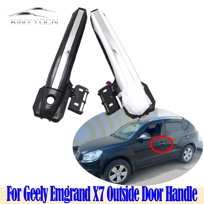 For Geely Emgrand X7 EX7 GX7 SX7  Outside Car Door Pull Handle Cover Opening Handle Lid Doorknob Chrome Cap Hood Shell