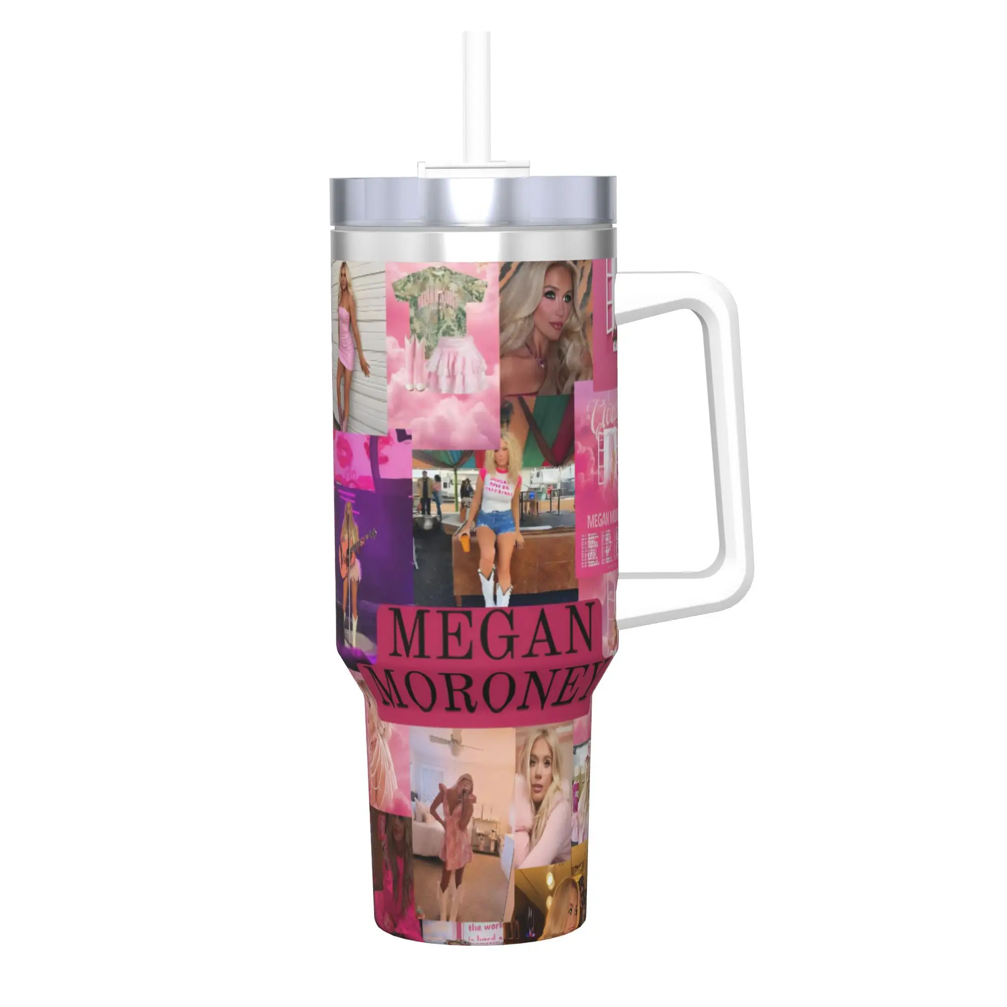 Megan Moroney Singer  40oz Tumbler Stainless Steel Double Wall Vacuum Insulated  Mug Cups With Straw