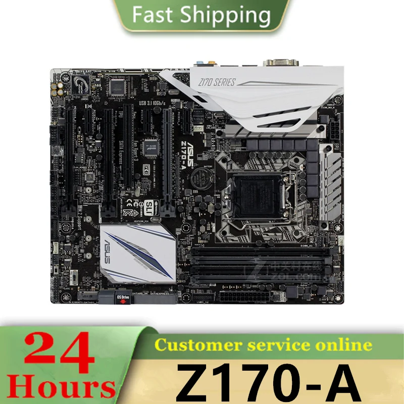 

Intel Z170 Z170A Z170-A motherboard Used original LGA 1151 LGA1151 DDR4 64GB USB2.0 USB3.0 SATA3 Desktop Mainboard