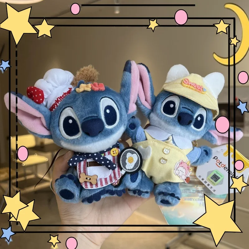 

Аутентичная плюшевая кукла Stitch Potdemiel, брелок, милая сумка, кулон, женская стильная коллекционная игрушка, мягкий мягкий персонаж животного