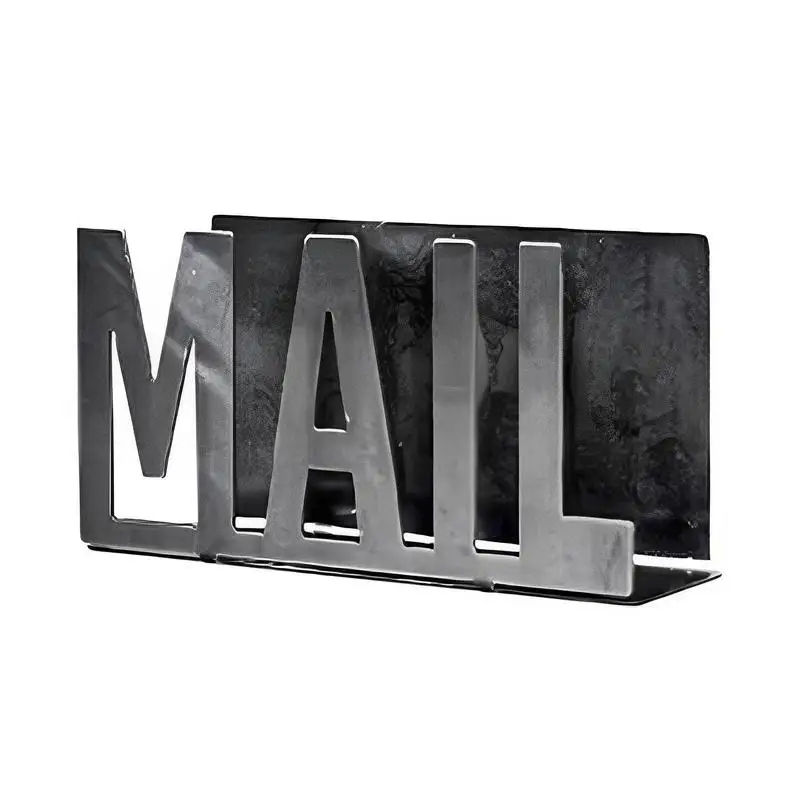 

Desk Iron Mail Letter Holder Home Bedroom Office Envelope Organizer File Book Rack Mail Organizer Countertop Bill Holder