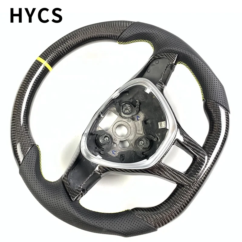 Car Accessories Carbon Fiber Steering Wheel for Volkswagen Golf 6 Golf 7 Magotan Sagitar Passat Without airbags