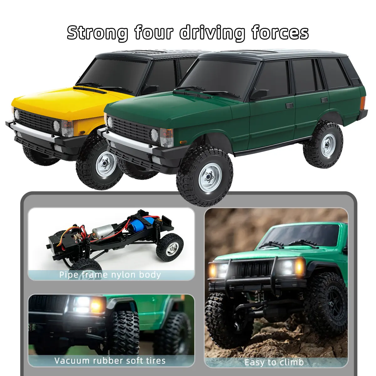 LD18401 1:18 RC 자동차 LDR/C 4×4 4WD 오프로드 원격 제어 차량 모델 RC 클라이밍 카 어린이 장난감 크리스마스 선물