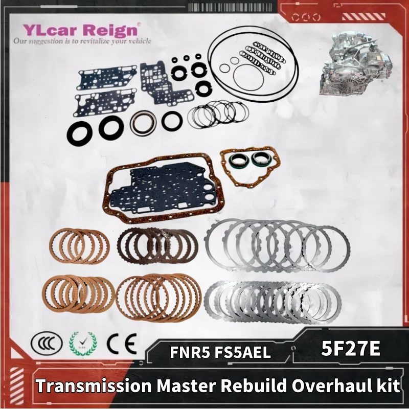 5F27E FNR5 FS5AEL Automatic Transmission Gearbox Overhaul Rebuild Repair Master Kit Seals Gasket Fit O-rings for 5Speed Mazda