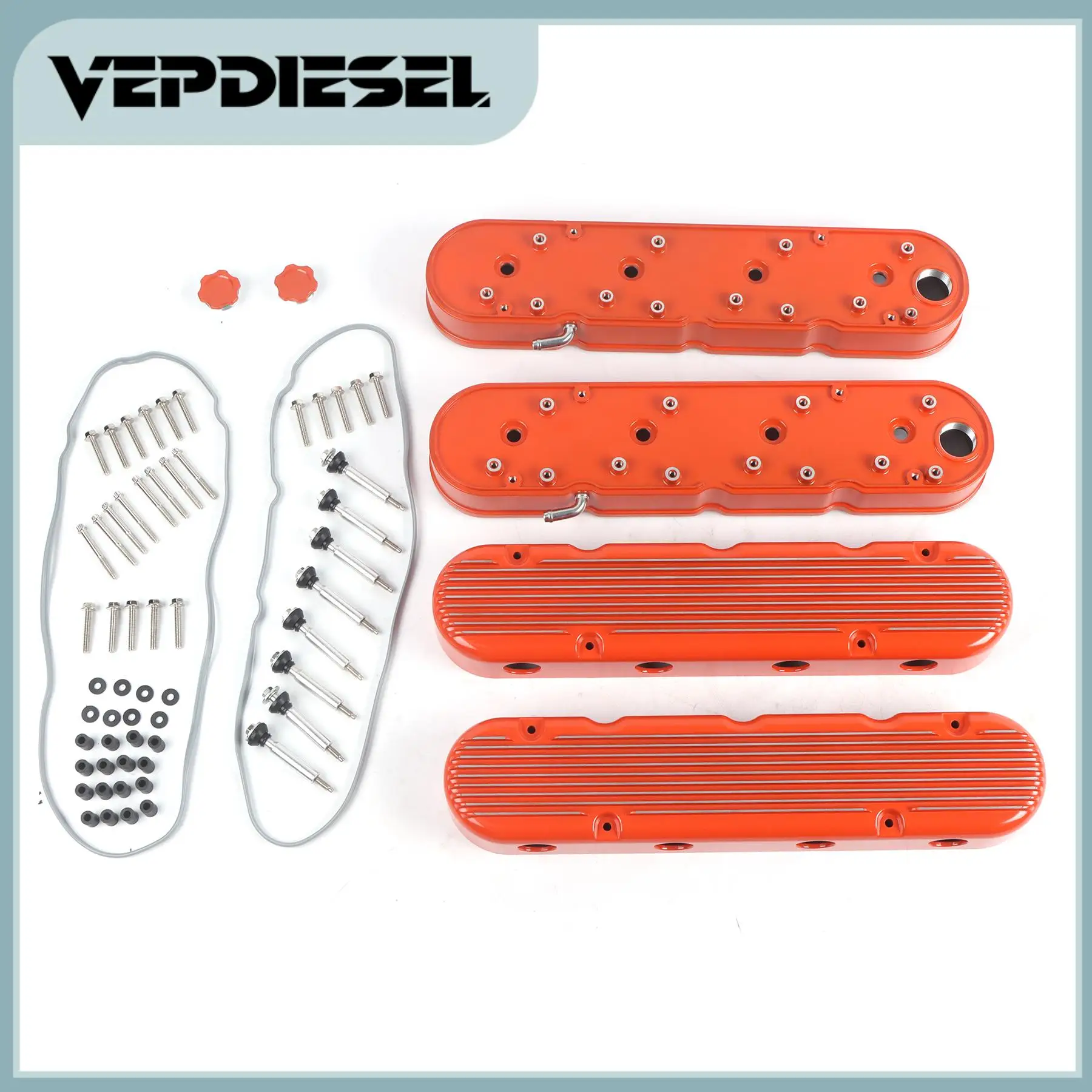 

1set LS Orange Valve Covers For Chevy LS1 LS2 LS3 LSX LS6 LS7 Engine Part# 241-183 241183 Car Repair Parts
