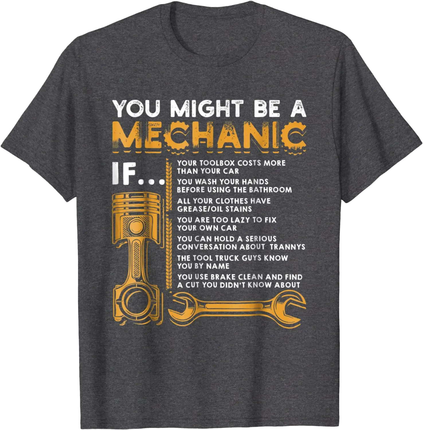 You Might Be A Mechanic If T-Shirt Funny Mechanic Gifts Rife Young Tshirts Design Tops Shirt Cotton Hip hop