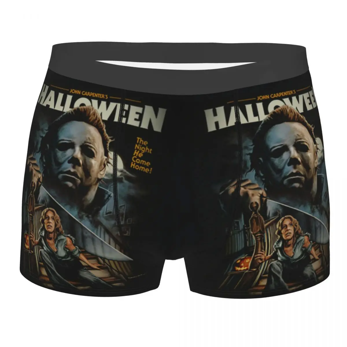 

Halloween Michael Myers Knife Men's Boxer Briefs Highly Breathable Underpants Top Quality 3D Print Shorts Birthday Gifts