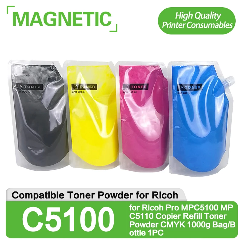 

1000g/1BAG mp C5100 High quality Compatible Toner Powder for Ricoh Pro MPC5100 MPC5110 Copier Refill Toner Powder Bottle 1PC