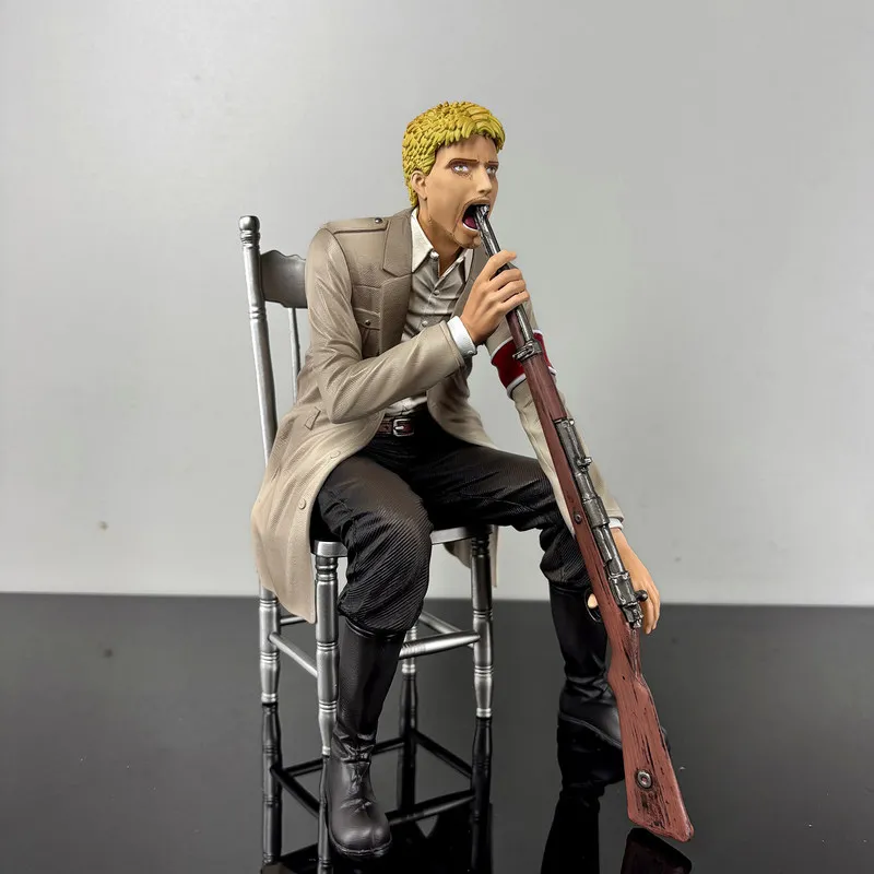 進撃の巨人ライナーブラウン-20-センチメートル-pvc-座りポーズアニメフィギュア像デスクトップ装飾コレクション模型玩具在庫あり