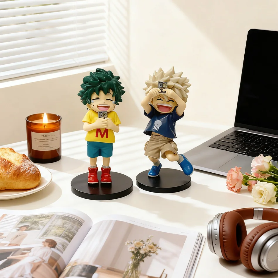 Em estoque 2 peças figuras de ação de anime em pé pvc modelo colecionável brinquedos crianças brinquedos de aniversário decorativos presentes de natal para fãs
