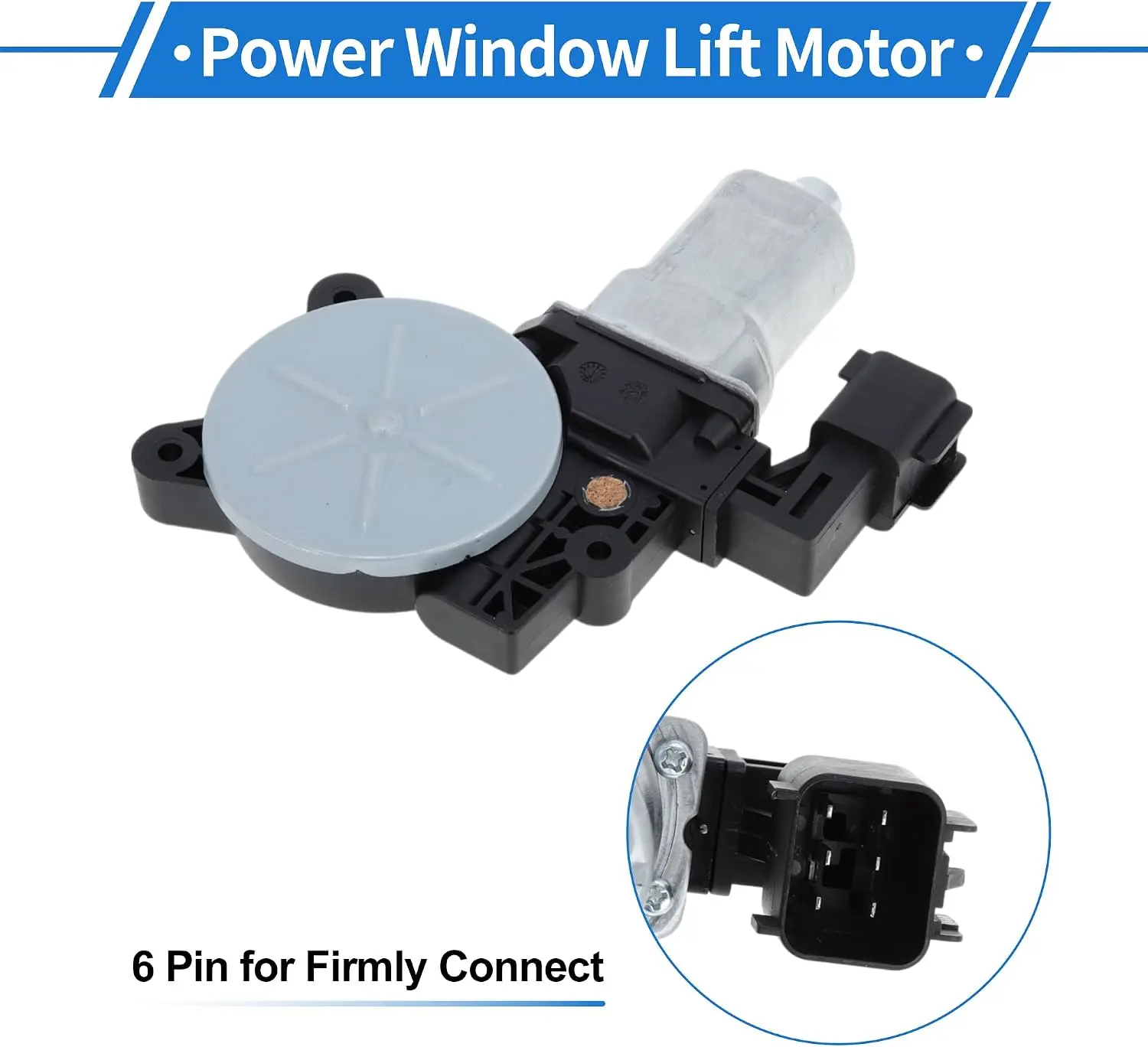 6-pin Window Motor Power Window Lift Motor High-impact Plastic Oem Specifications Match Quiet Operation Torque