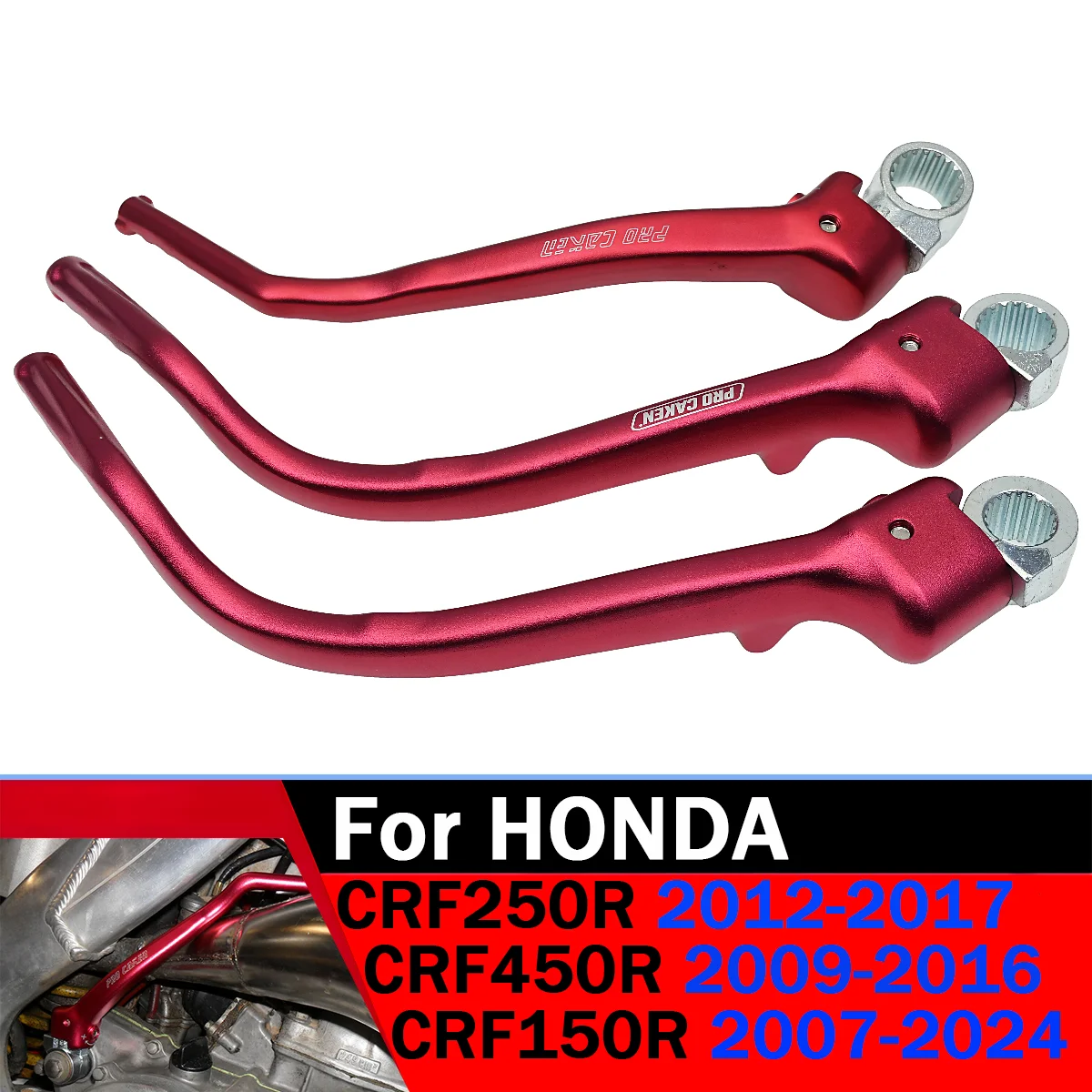 

For Honda CRF250R 2012-2017 CRF450R 2009-2016 CRF150R 2007-2024 CRF 150R 250R 450R Motorcycle CNC Forged Kick Start Lever Pedal