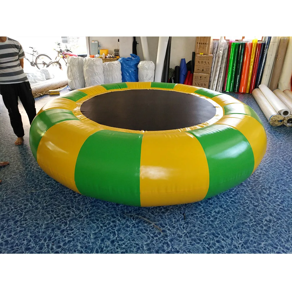 

Inflatable Water Trampoline Water Sport Toys , Inflatable Water Games Jumping Bed