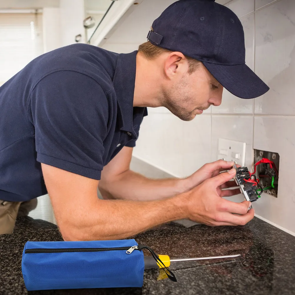 

Набор из 4 прочных сумок-органайзеров из оксфордской ткани для инструментов: гаечных ключей, отверток, плоскогубцев. Портативный органайзер для хранения в автомобиле, гараже, мастерской.