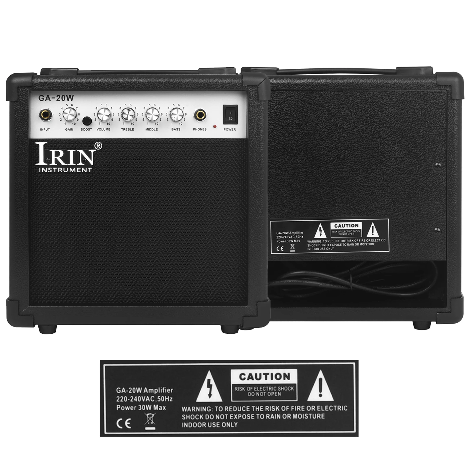 IRIN Electric Guitar Speaker Bass Guitar Amplifier 4/5 Tuning 10/20W AMP Amplifier Loudspeaker Guitar Accessories & Parts