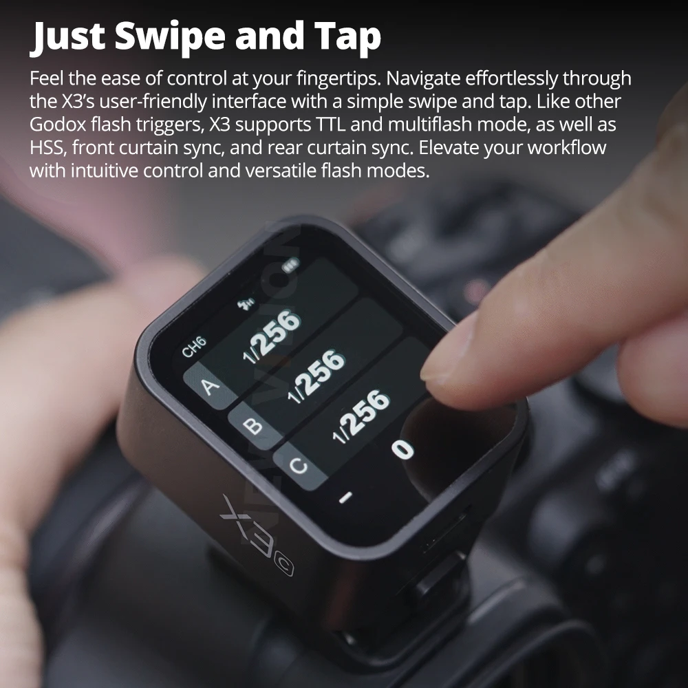 Godox X3 C/N/S/F/O écran tactile TTL déclencheur de Flash sans fil transmetteur Speedlite pour Canon Nikon Sony Olympus Fujifilm