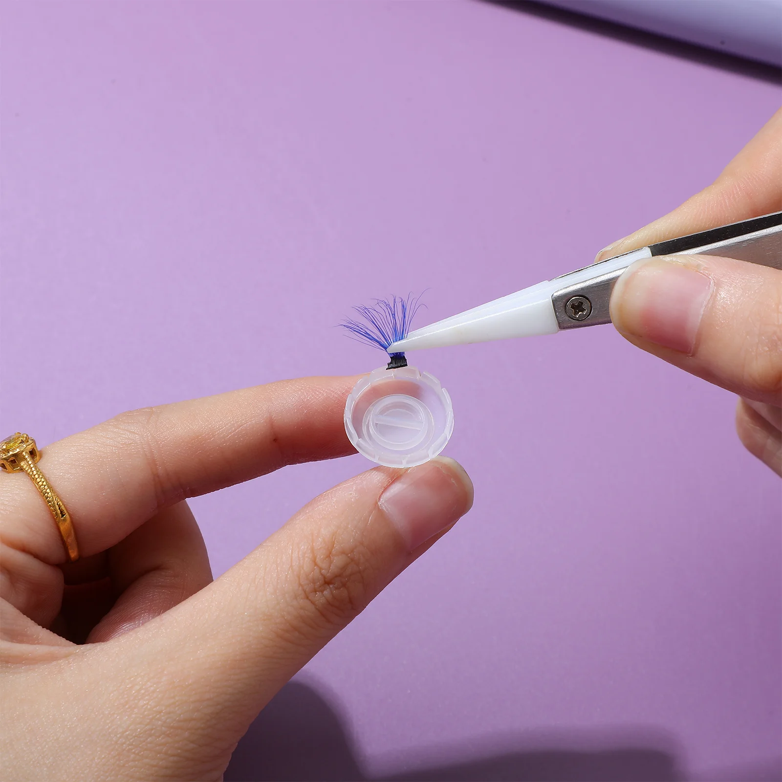 100 قطعة من أدوات تمديد الرموش المزهرة القابلة لإعادة الاستخدام المقاومة للماء والمتينة لمستلزمات المكياج #3