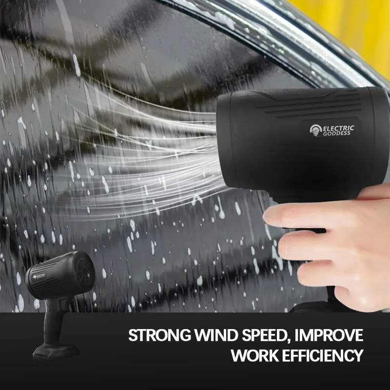 

150000RPM Cordless Black Storm Machine High Power Hairdryer Brushless Motor Endless Speed Adjustment For Makita 18V Battery Pin