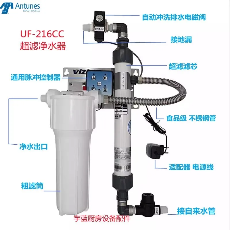 Antunes ultrafiltration water purifier UF-216CC control box filter element power line filter cartridge connector