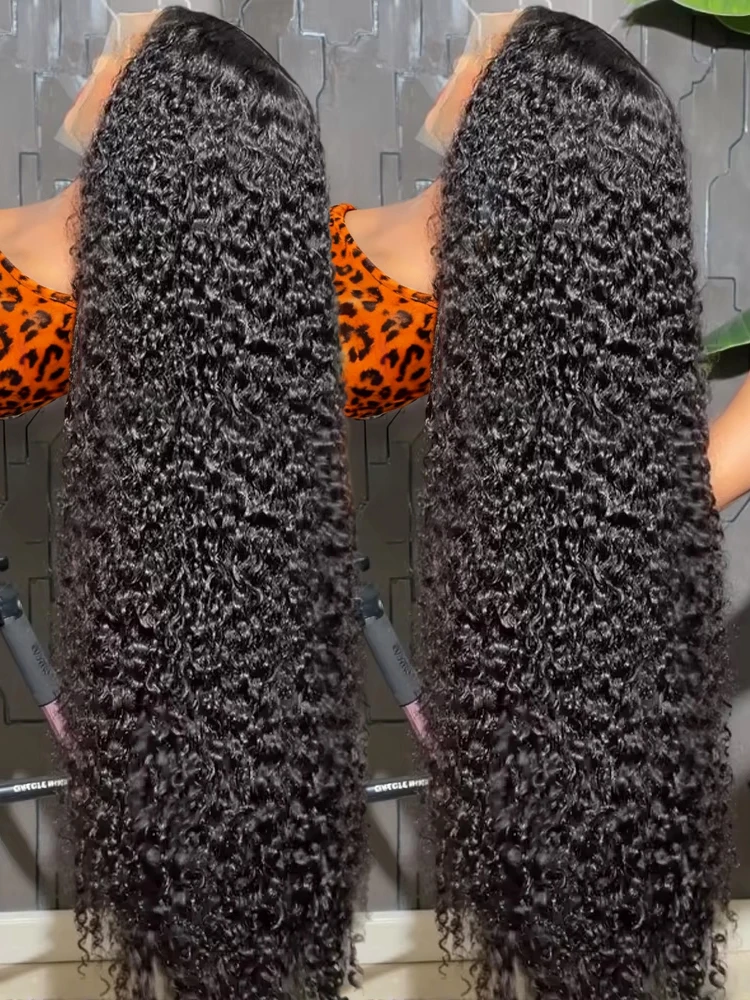 

13x6 250% Плотность Свободные Глубокие Волны Парики Человеческих Волос 13x4 360 HD Водные Вьющиеся Полные Парики Фронта Шнурка Бразильские 40 46 Дюймов Для Женщин