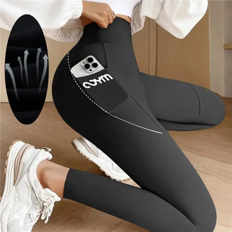 

Women's Seamless Leggings with Pocket Soft Workout Tight Comfortable Stretchy Base Layer Pants Autumn 2023 Fashion Ladies' Cl...