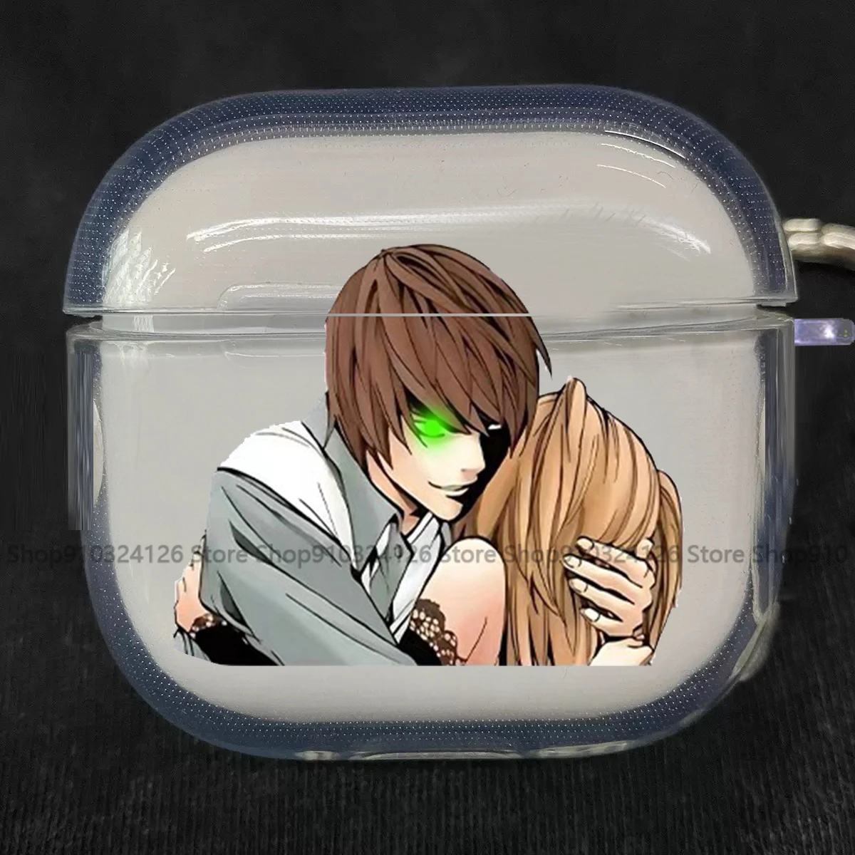 

Light Yagami Anime Death Note Transparent Earphone Case For Airpods Pro 3 2025 Soft Clear Cover For Airpods 4 Shockproof Case