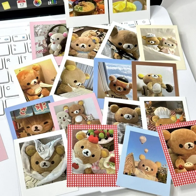 Rilakkuma polaroid mix and match diy handbook card cute decoration high-looking niche cute things