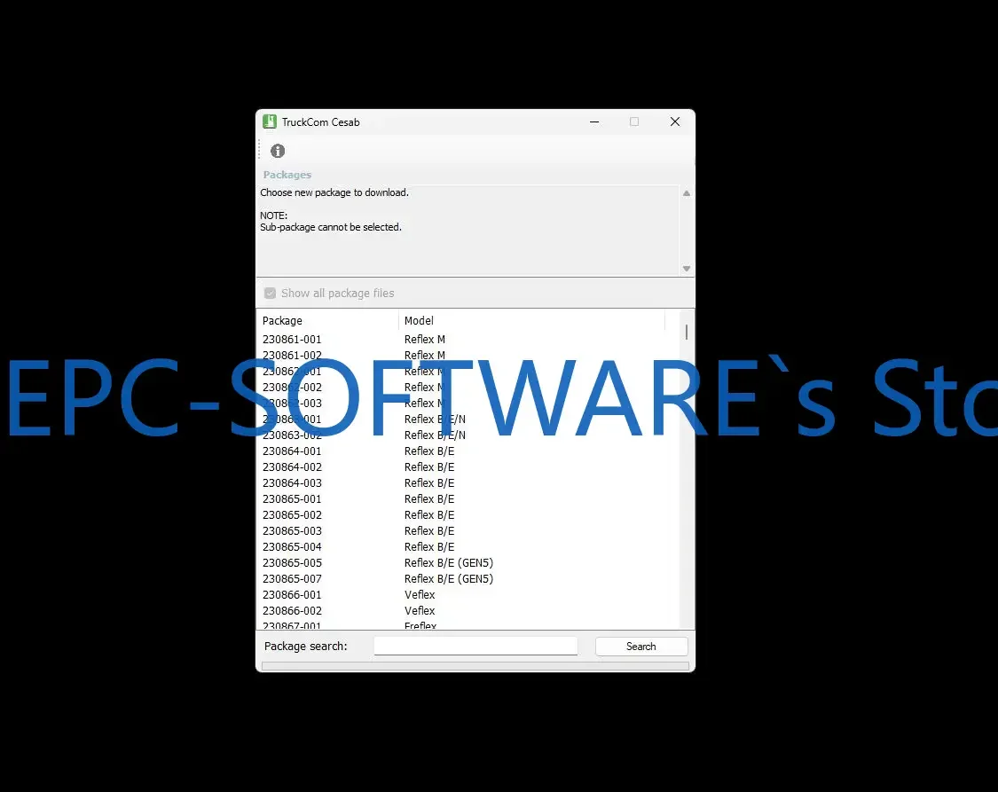 

EPC-SOFTWARE Cesab TruckCom Database