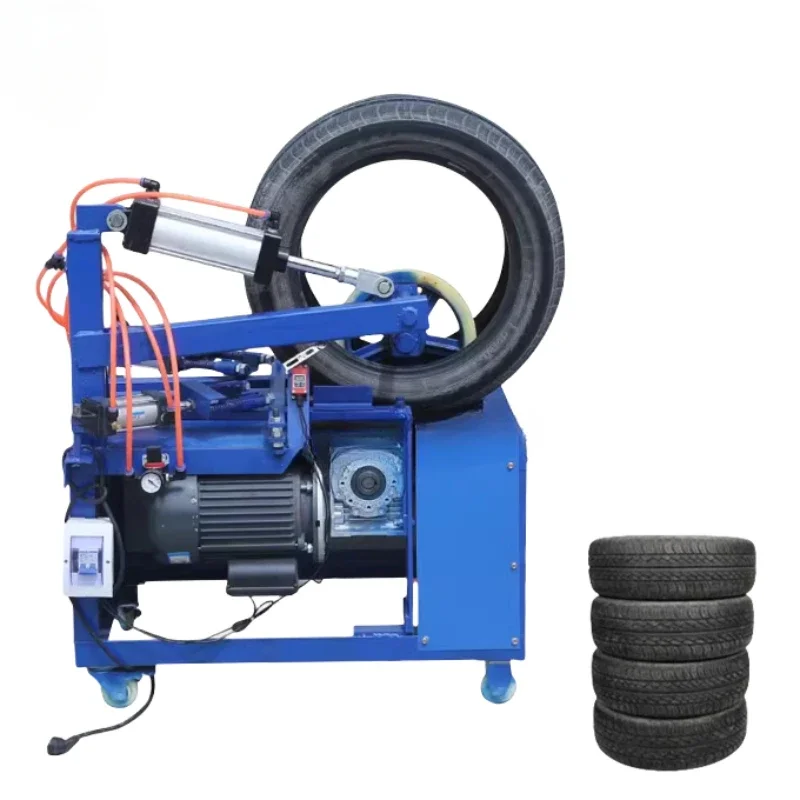 Rubber tire cutting machine Waste rubber double-sided tire sidewall recycling cutting machine