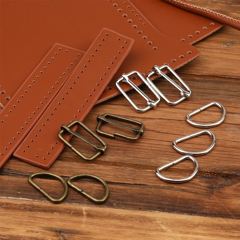 80Pcs D-buckle Square Buckle Metal Adjustable Rectangle XF Hook Buckle for Cat Dog Collar DIY Accessories Crafting Sewing