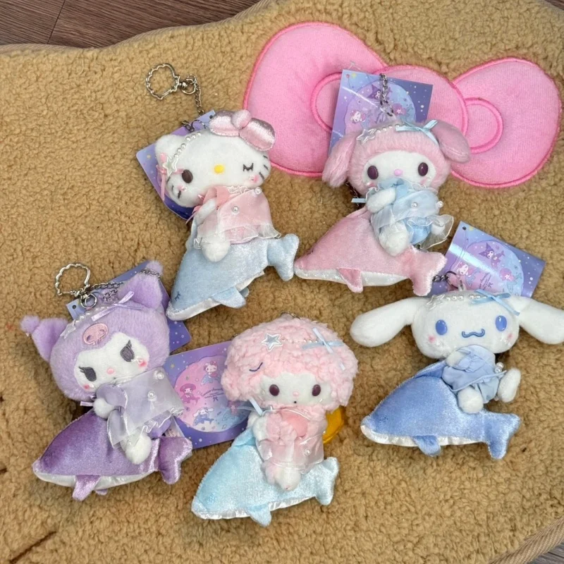 

Sanrio Dolphin Moonlight Fairy My Sweet Piano Melody Plushine doll Pendant Cartoon Kuromi lovely Stuffed plush toy key ring gift