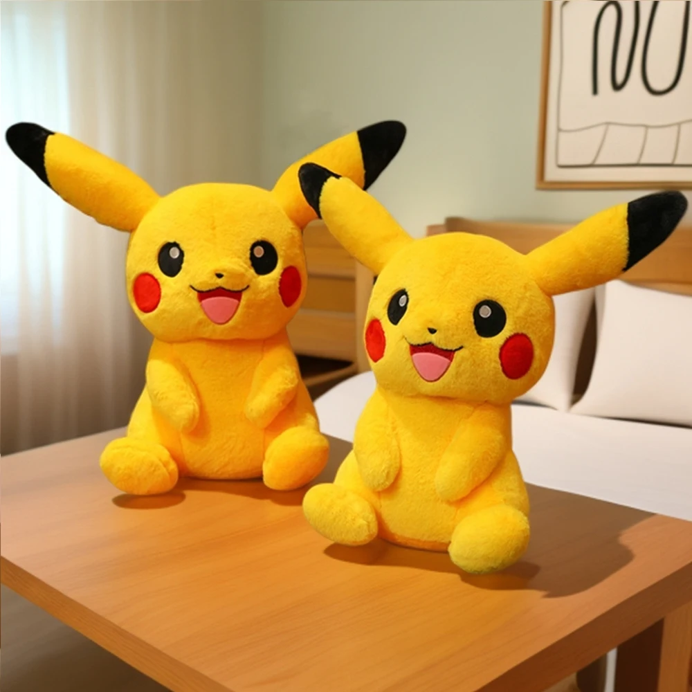 30-75cm 큰 크기의 피카추 플러시 장난감 귀여운 포켓몬 피카추 인형 슈퍼 소프트 인형 포켓몬 스마일 피카추 베개 크리스마스 선물 아이