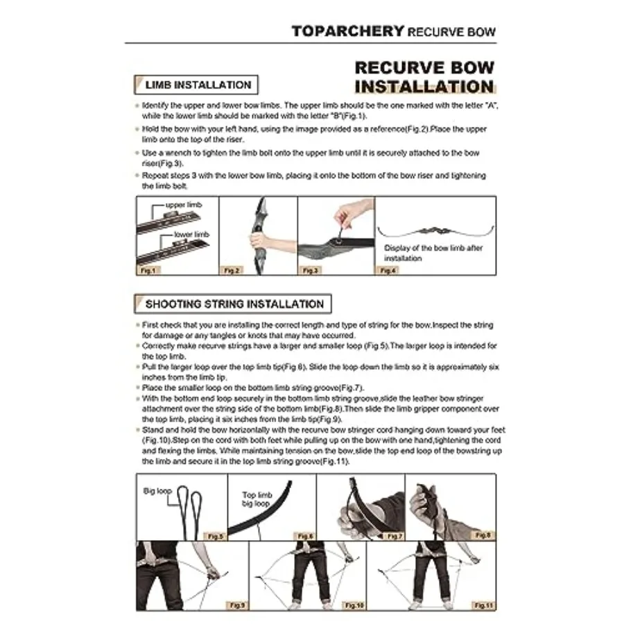 60 '' Tiro con l'arco Arco ricurvo Takedown Arco da caccia Arco e frecce Set Pratica bersaglio per adulti Concorso Sopravvivenza Arco lungo Mano destra 3