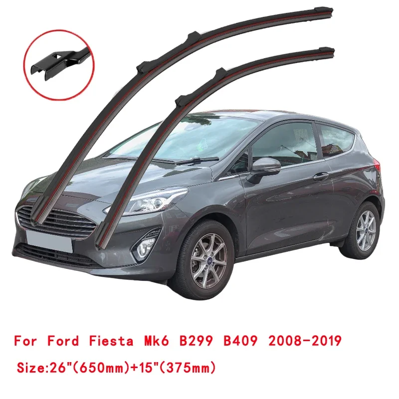 For Ford Fiesta 1995-2023 Car Windshield Wiper Blade Front Windscreen Brushes Washer Accessories Cleaning Replacement Parts - view 5